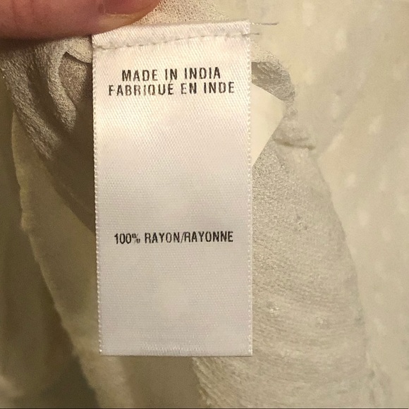 Lucky Brand Sheer Swiss Dot Blouse - Picture 7 of 8